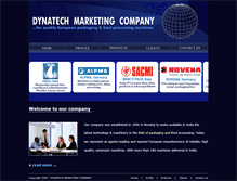Tablet Screenshot of dynatech-marketing.com